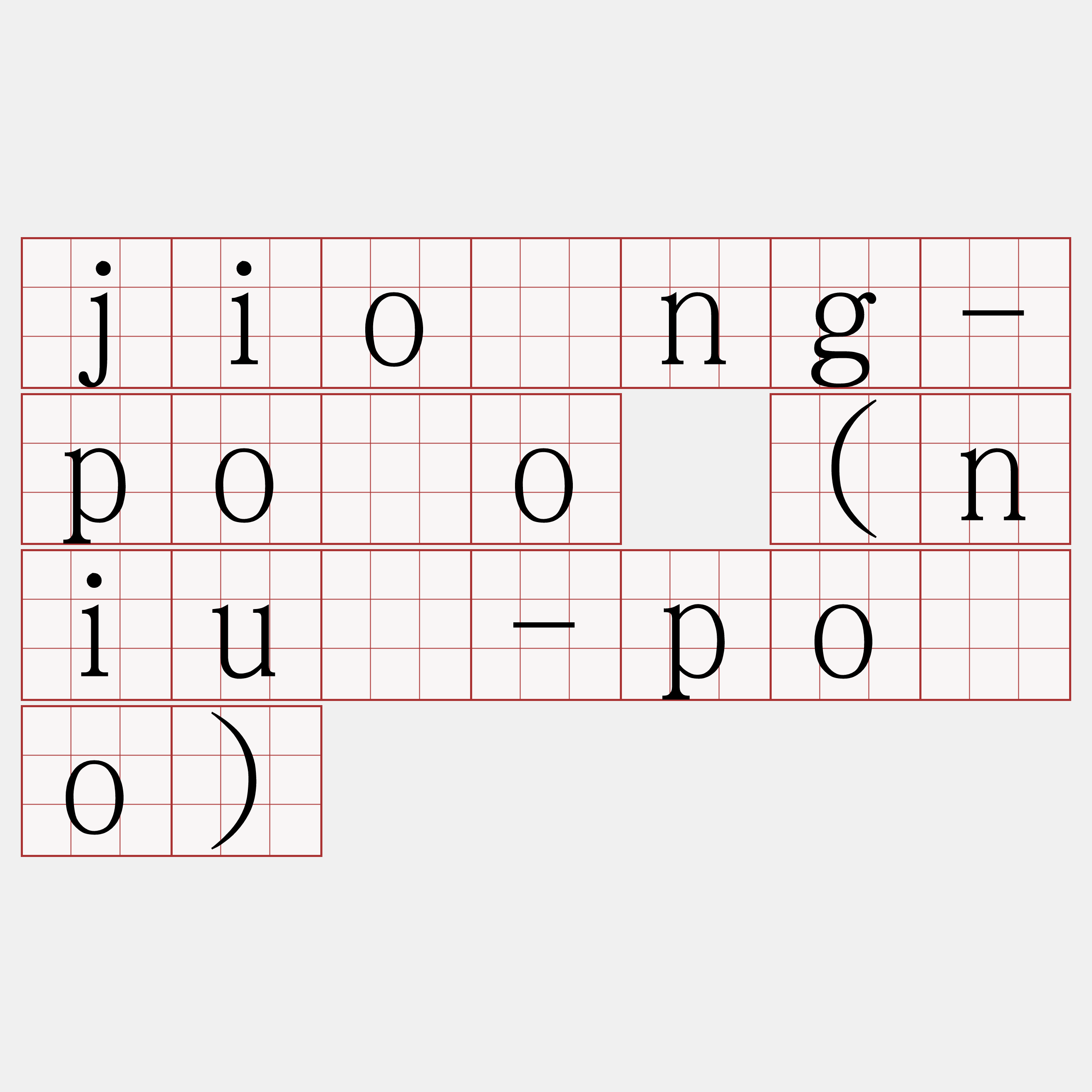 jiōng-pōo (niū-pōo)